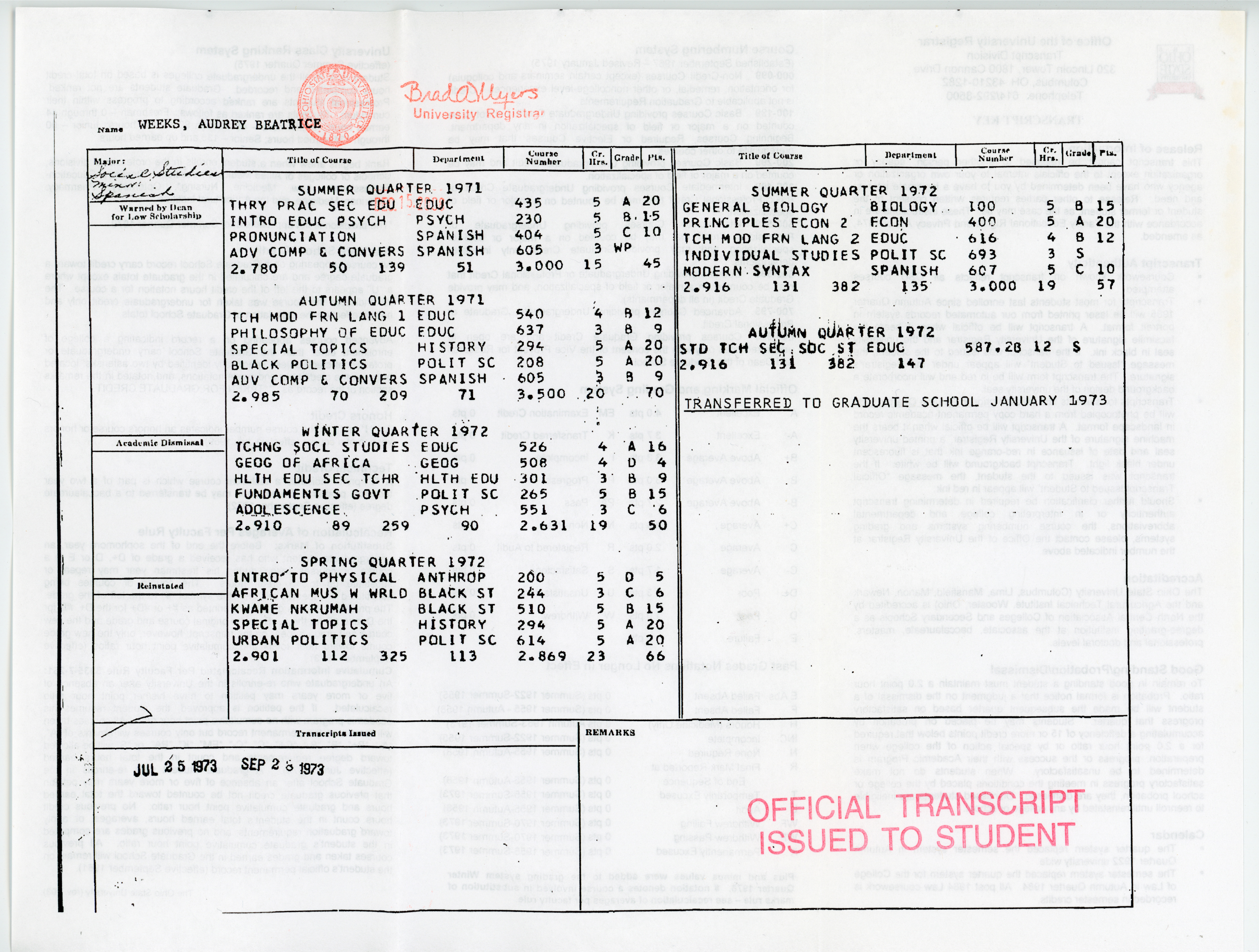 Summer 1971 - Autumn 1972